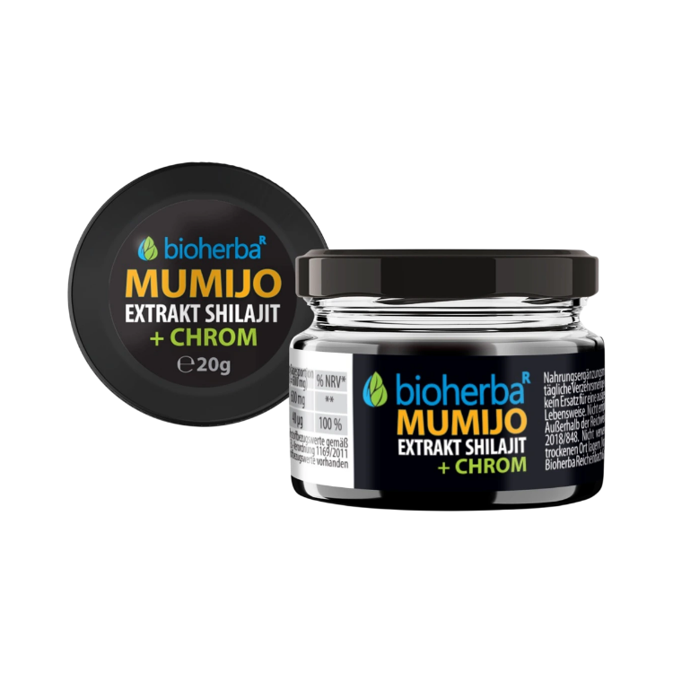 Kép Mumio Shilajit kivonat krómmal - 20 g - Bioherba