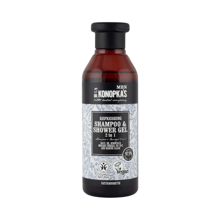 Kép Dr. Konopka's Dr. Konopka’s férfi frissítő 2 az 1-ben sampon és tusfürdő – 280 ml