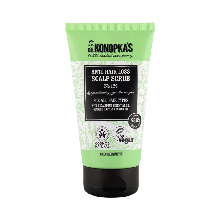 Kép Dr. Konopka's Dr. Konopka’s №129 fejbőrradír hajhullás ellen, minden hajtípusra – 150 ml