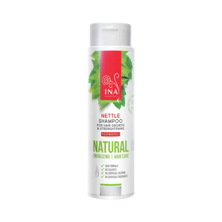 Kép INA Essentials természetes vadcsalán sampon hajhullásra és zsírosodásra – 200 ml