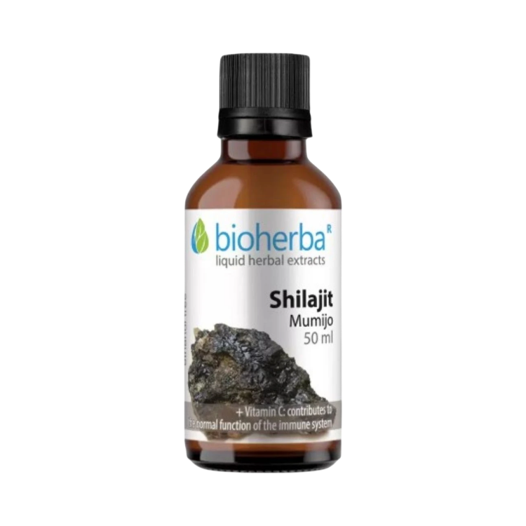 Kép Shilajit Mumio tinktúra cseppek B6-vitaminnal – 50 ml – Bioherba