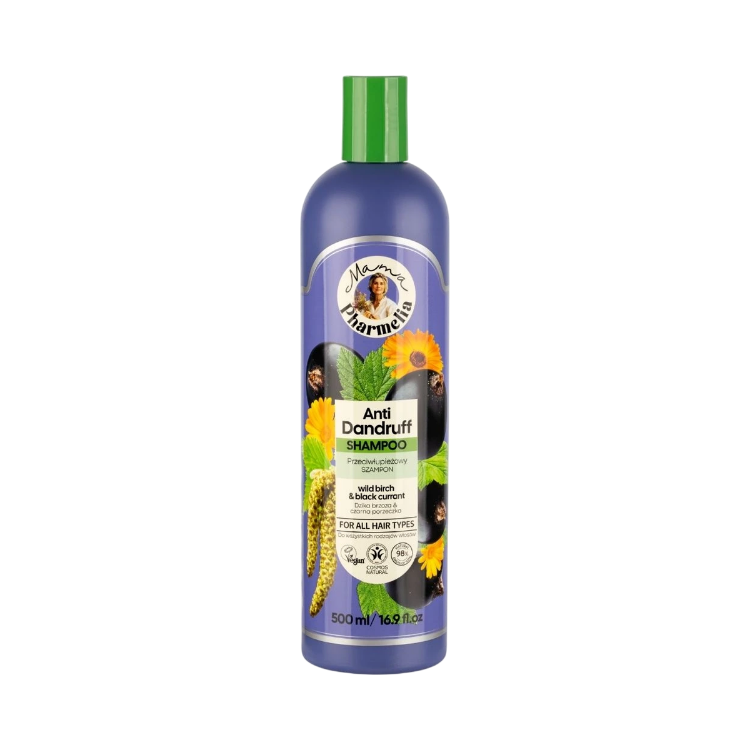 Kép Mama Pharmelia korpásodás elleni sampon nyírfával és fekete ribizlivel - 500 ml