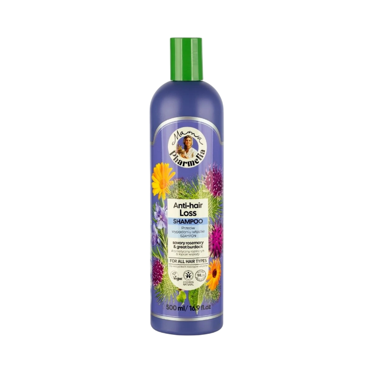 Kép Mama Pharmelia sampon hajhullás ellen rozmaringgal és bojtorjánnal - 500 ml