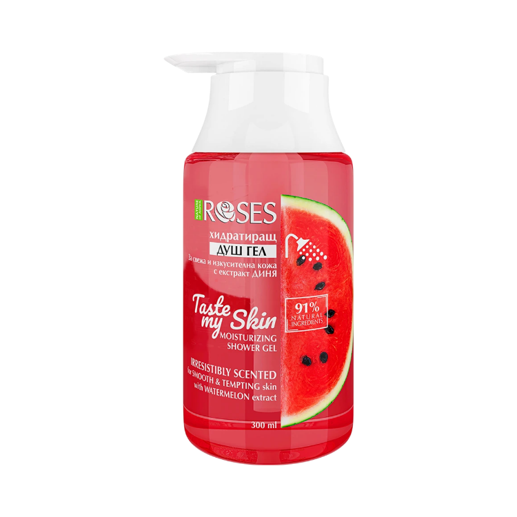 Kép TASTE MY SKIN hidratáló természetes tusfürdő görögdinnye-kivonattal 300 ml - NATURE OF AGIVA