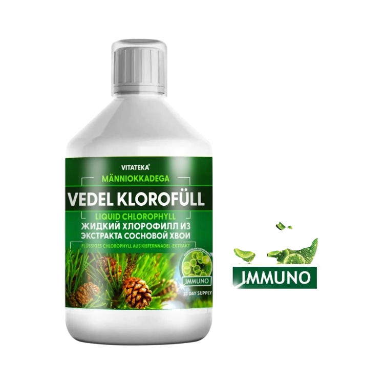 Kép Vitateka folyékony klorofill erdeifenyő-tűlevél kivonattal – 500 ml