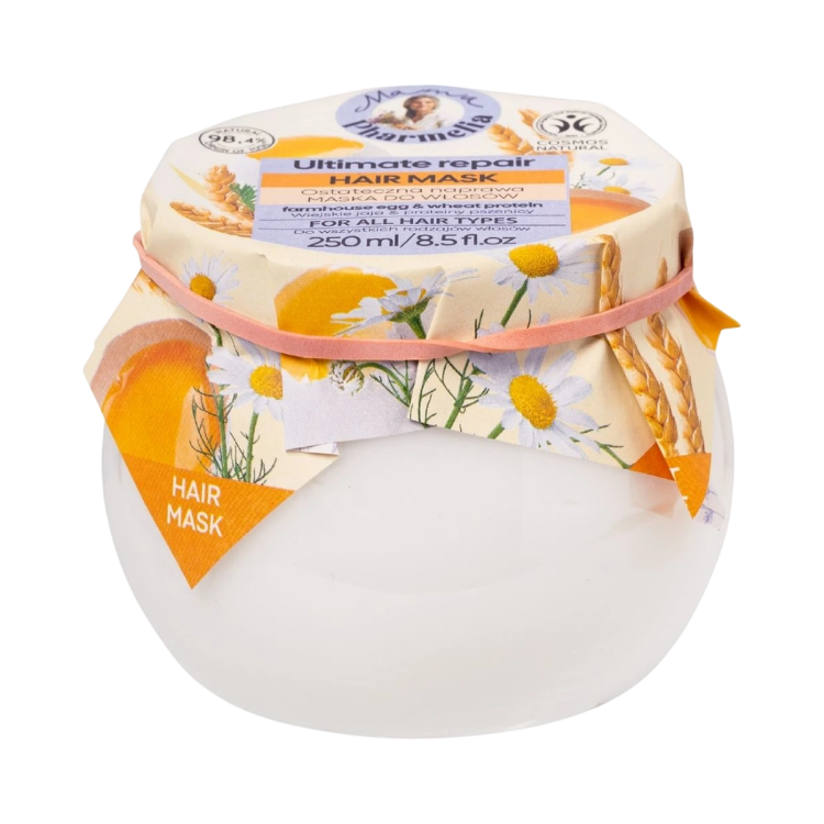 Kép Mama Pharmelia Ultimate Repair hajpakolás tojás- és búzaproteinekkel - 250 ml