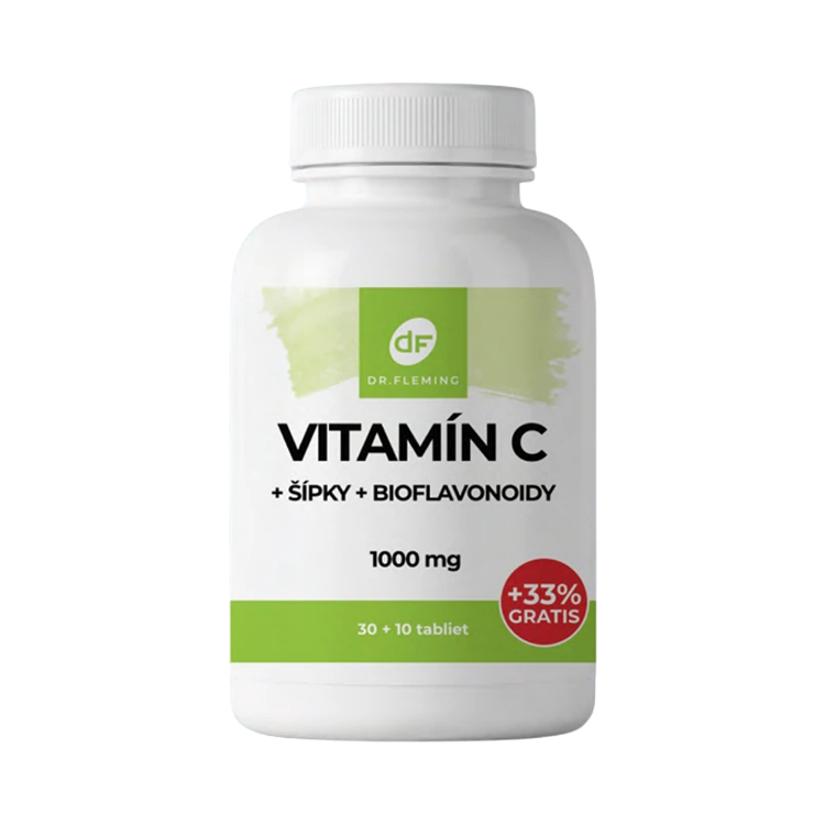 Kép Dr. Fleming C-vitamin 1000 mg + csipkebogyó + bioflavonoidok – 40 tabletta