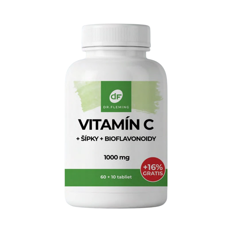 Kép Dr. Fleming C-vitamin 1000 mg + csipkebogyó + bioflavonoidok – 70 tabletta