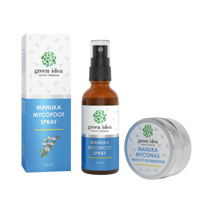 Kép Kedvezményes lábápoló csomag: Manuka MYCOFOOT spray + Manuka MYCONAIL regeneráló körömolaj – Green idea
