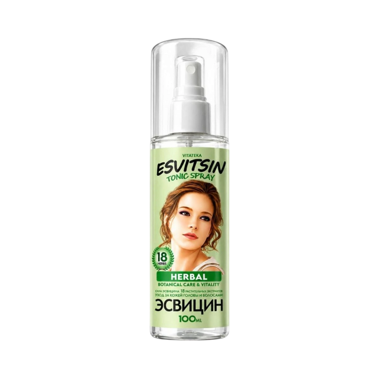 Kép Esvitsin Vitateka gyógynövényes hajtonik spray a hajnövekedés támogatására - 100 ml