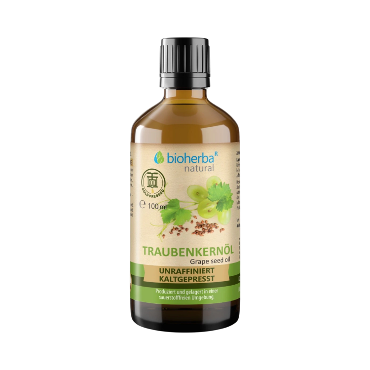 Kép Hidegen sajtolt szőlőmagolaj - 100 ml - Bioherba