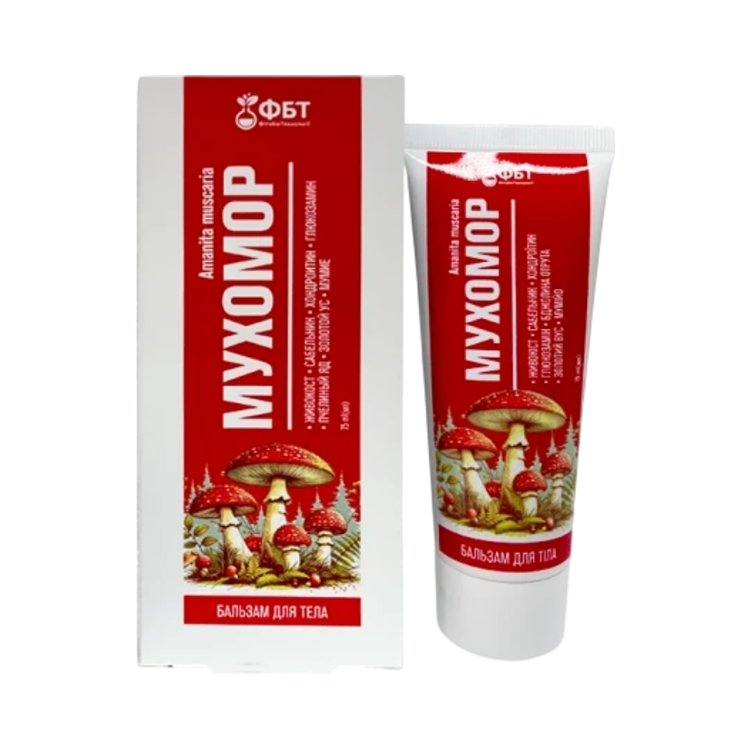 Kép Muchomor melegítő testbalzsam légyölő galóca kivonattal – 75 ml – FBT