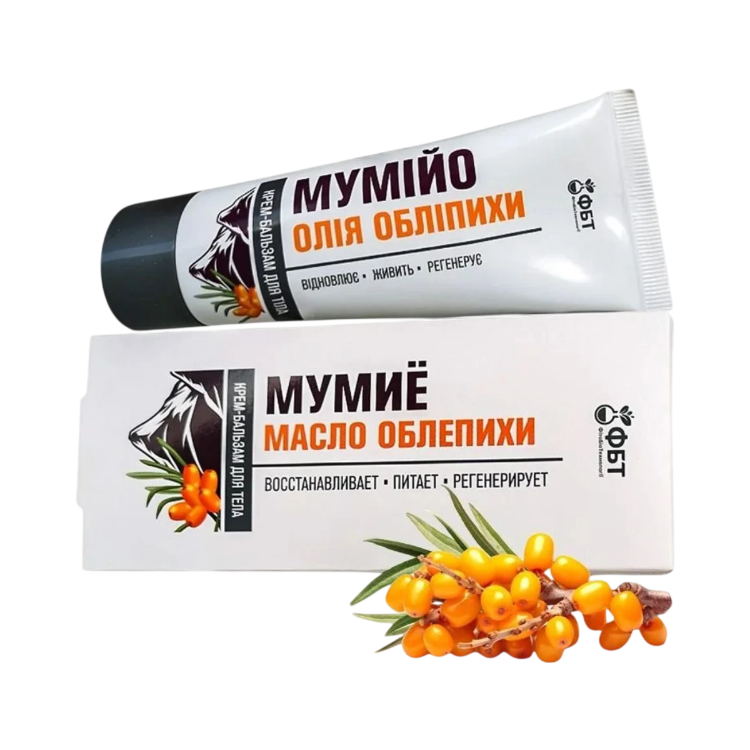 Kép Testápoló krém-balzsam mumióval és homoktövisolajjal – 75 ml – FBT