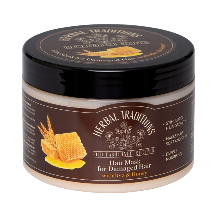 Kép Hajmaszk sérült hajra rozzsal és mézzel – 300 ml – Herbal Traditions