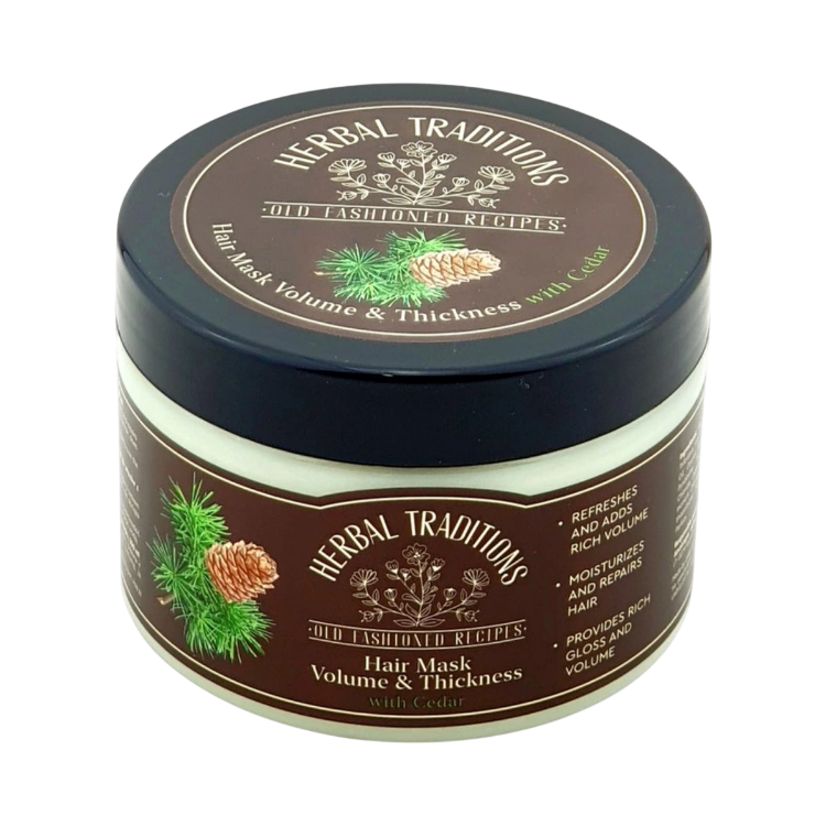 Kép Cédrusos hajmaszk a dúsabb, sűrűbb hatású hajért – 300 ml – Herbal Traditions