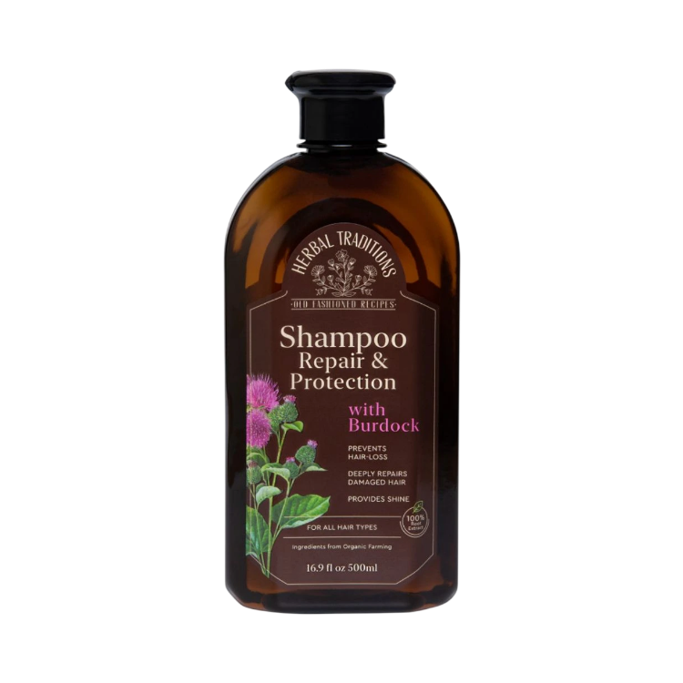 Kép Regeneráló és védő bojtorjánsampon – 500 ml – Herbal Traditions