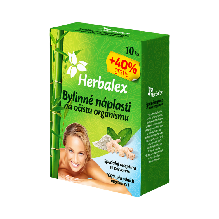 Kép Herbalex gyógynövényes talptapasz a szervezet természetes tisztulásának támogatására – 14 db