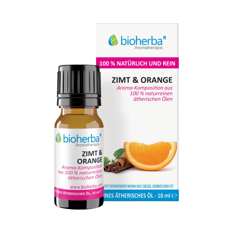 Kép Bioherba 100% természetes fahéj és narancs illóolaj – 10 ml