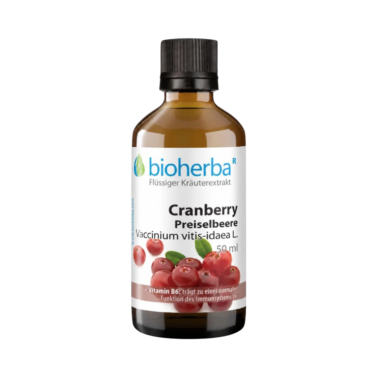 Kép Bioherba vörösáfonya (Preiselbeere) cseppek – tinktúra – 50 ml