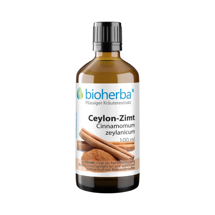 Kép Bioherba Ceyloni fahéj cseppek – tinktúra krómmal – 100 ml