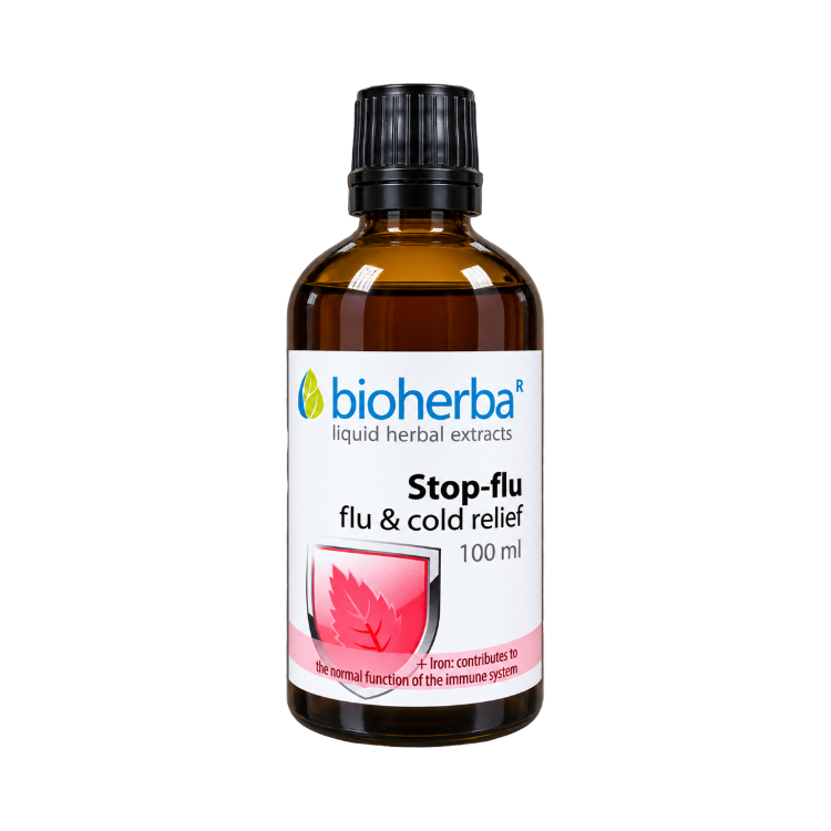 Kép Stop-flu immunitást támogató gyógynövény-komplex – 100 ml – Bioherba
