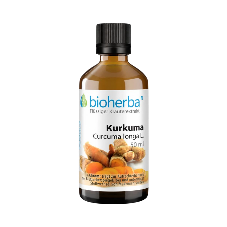 Kép Bioherba Kurkuma cseppek – tinktúra krómmal – 50 ml