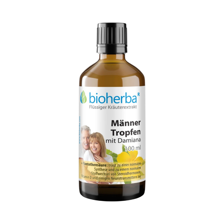 Kép Férfiaknak szánt cseppek damianával – tinktúra – 100 ml – Bioherba
