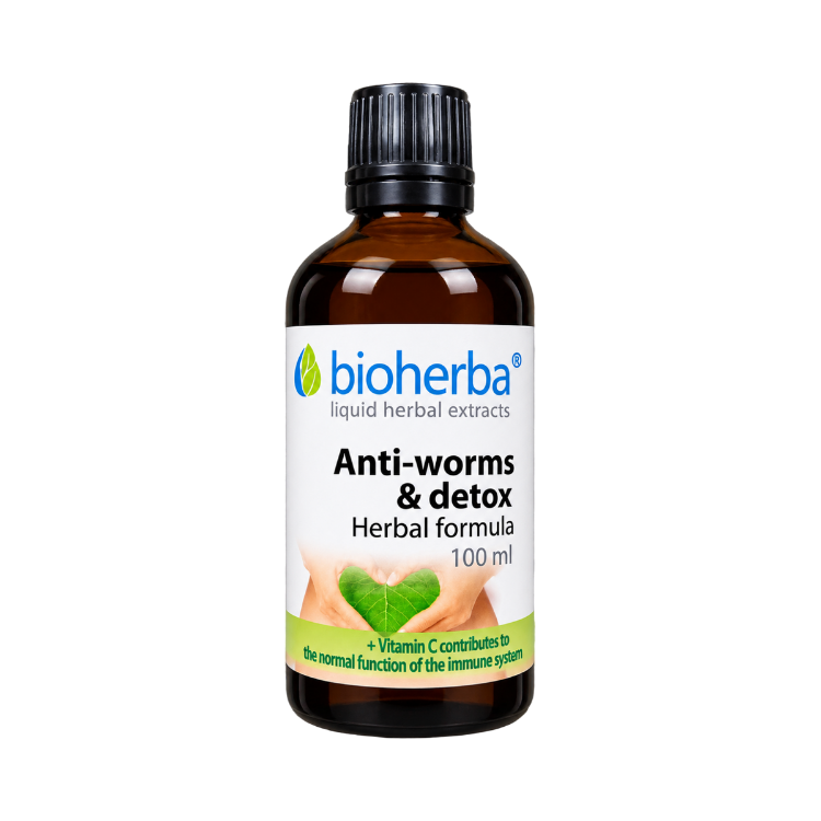 Kép Anti-worms & Detox gyógynövény-komplex – 100 ml – Bioherba