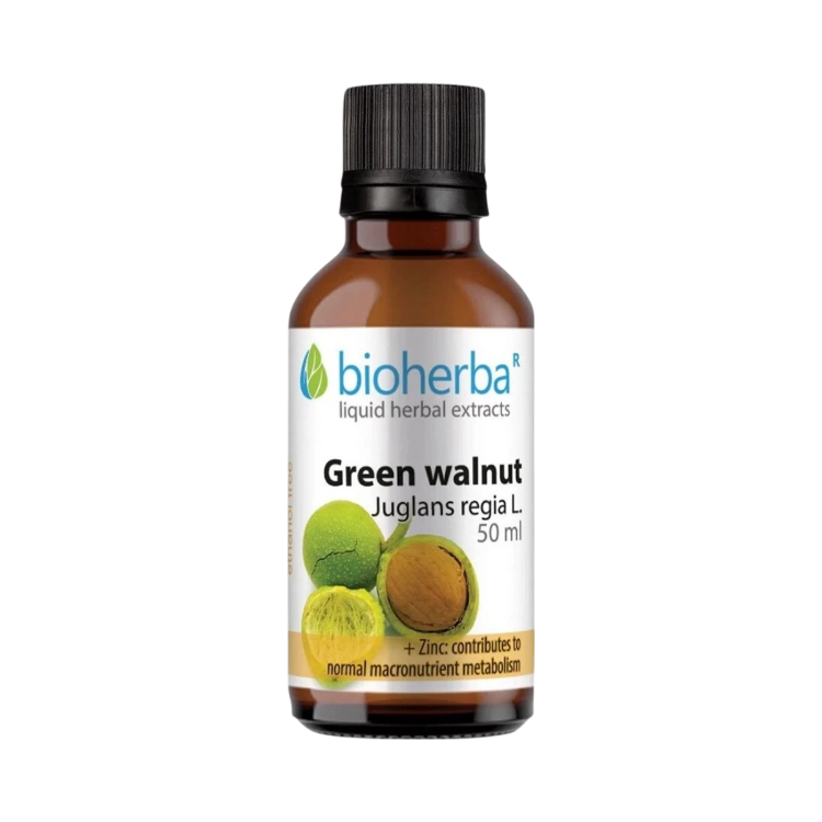 Kép Zöld dió (Juglans regia) cseppek – tinktúra – 50 ml – Bioherba