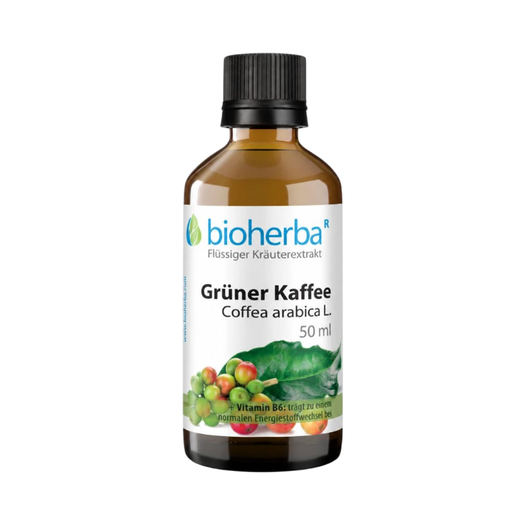 Kép Bioherba Zöld kávé (Coffea arabica) cseppek – tinktúra – 50 ml